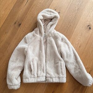 Women's Faux Fur Size Small Hooded Jacket